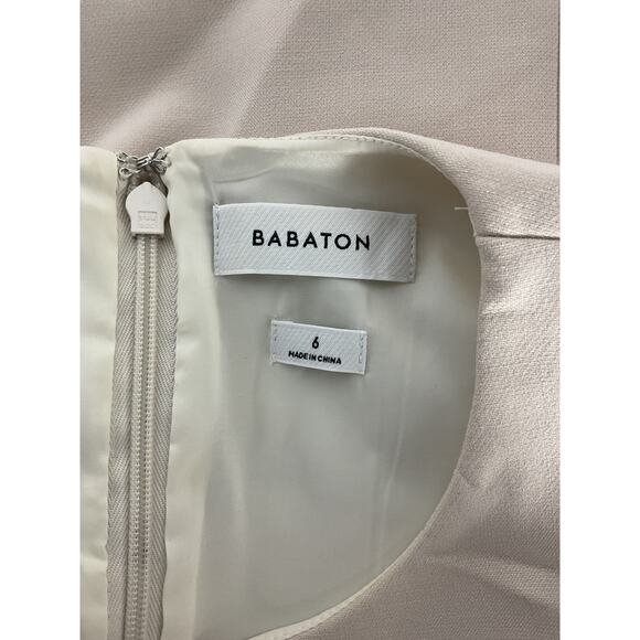 Babaton 'Opportunity' Cream Polyester Dress Size 6 - Picture 3 of 8